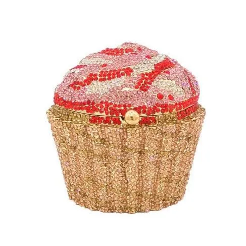 Mini Cupcake Clutch Crystal Evening Purse