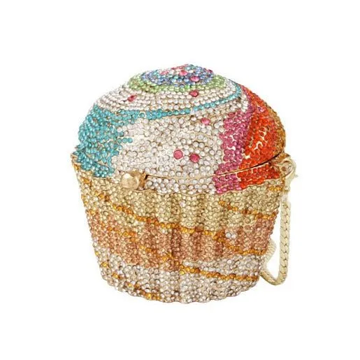 Mini Cupcake Clutch Crystal Evening Purse