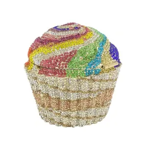 Mini Cupcake Clutch Crystal Evening Purse