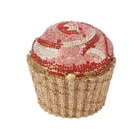 Mini Cupcake Clutch Crystal Evening Purse