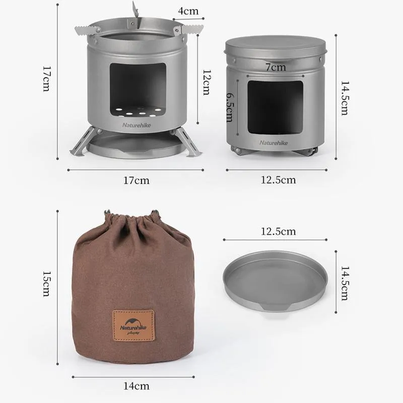 Mini titanium wood Camping Stove