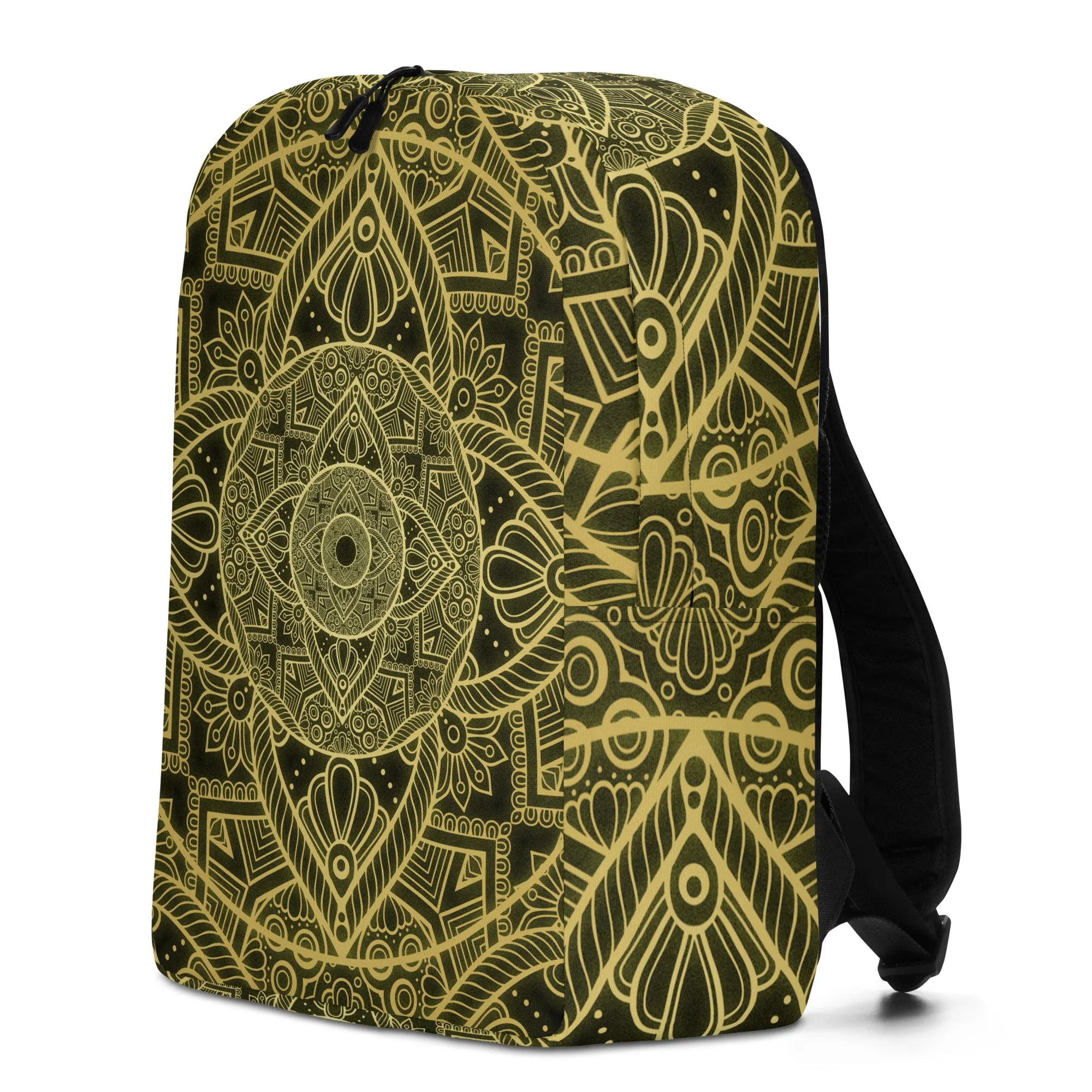 Minimalist Backpack Bougie Geometric Black and Gold