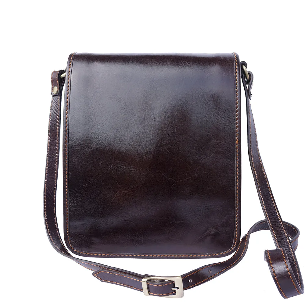 Mirko leather Messenger bag