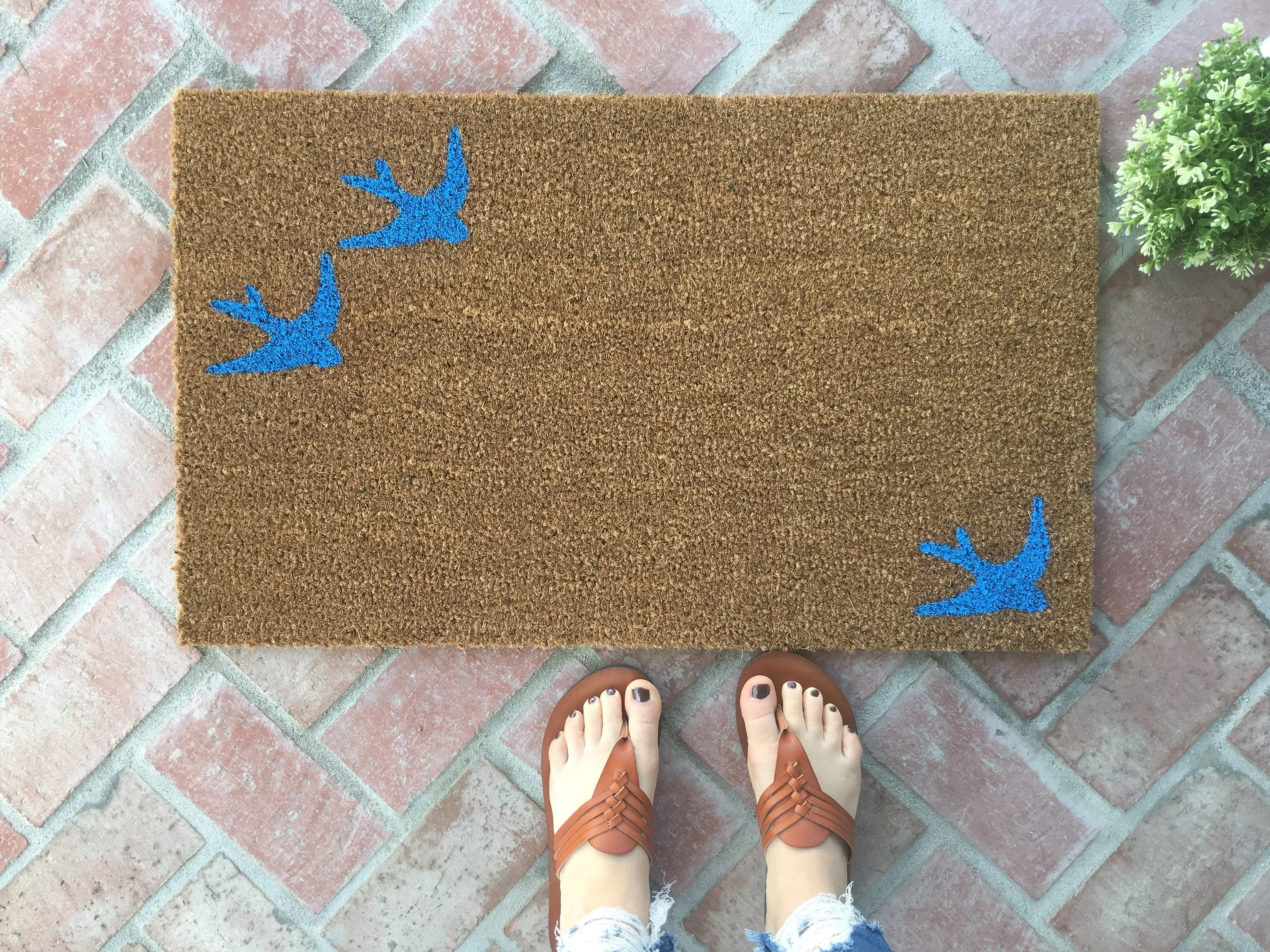 Modern Bird Doormat