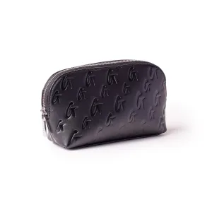 MONOGRAM COSMETIC POUCH - BLACK PINK