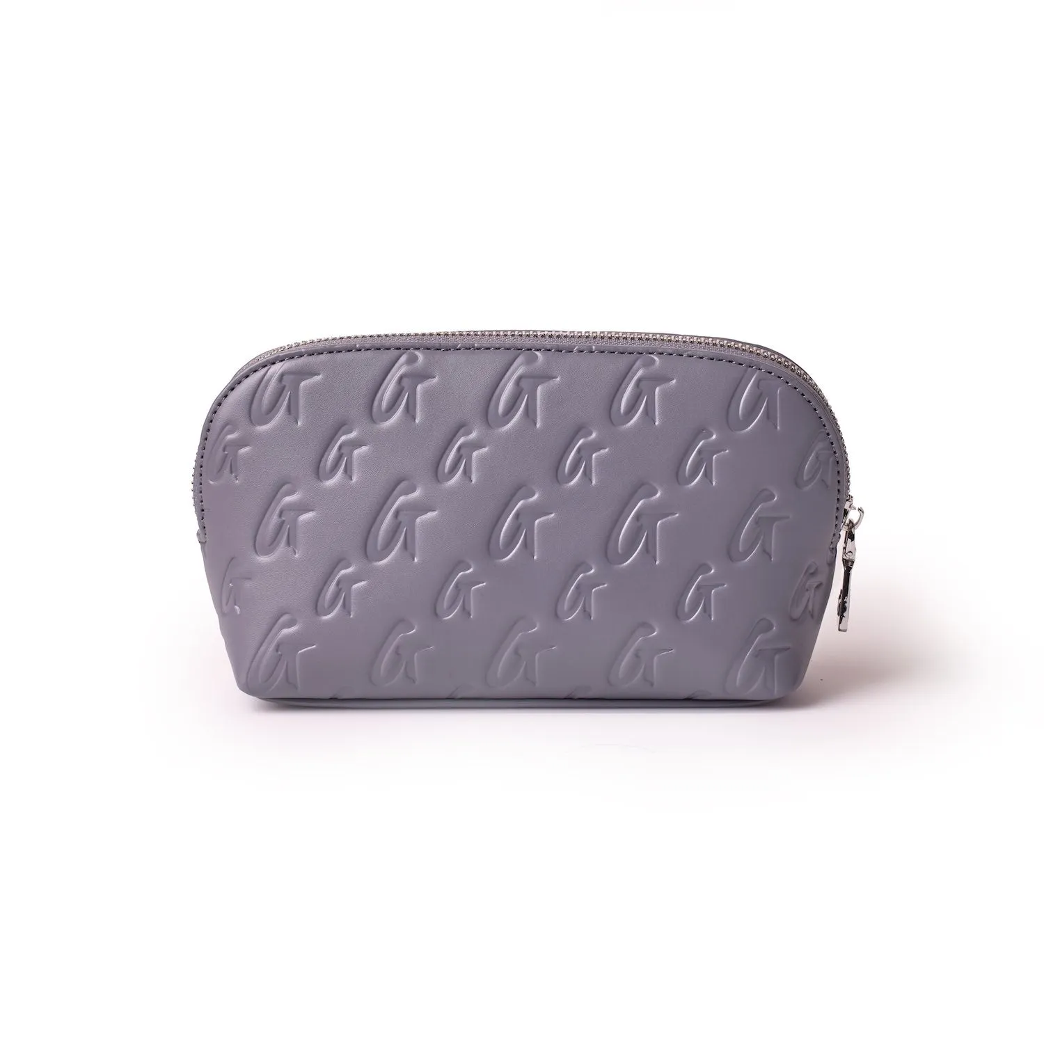 MONOGRAM COSMETIC POUCH - GRAY