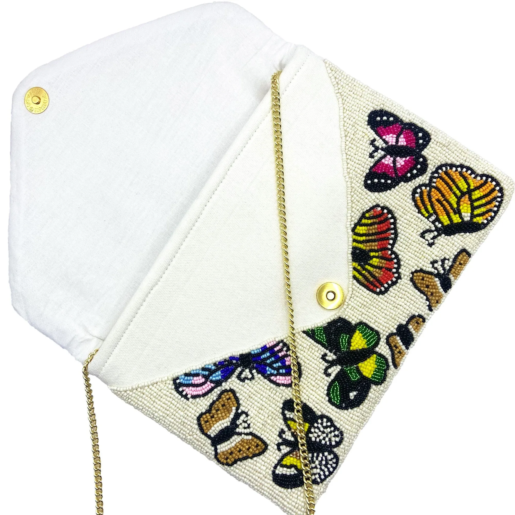 Multi Butterfly Bead Clutch