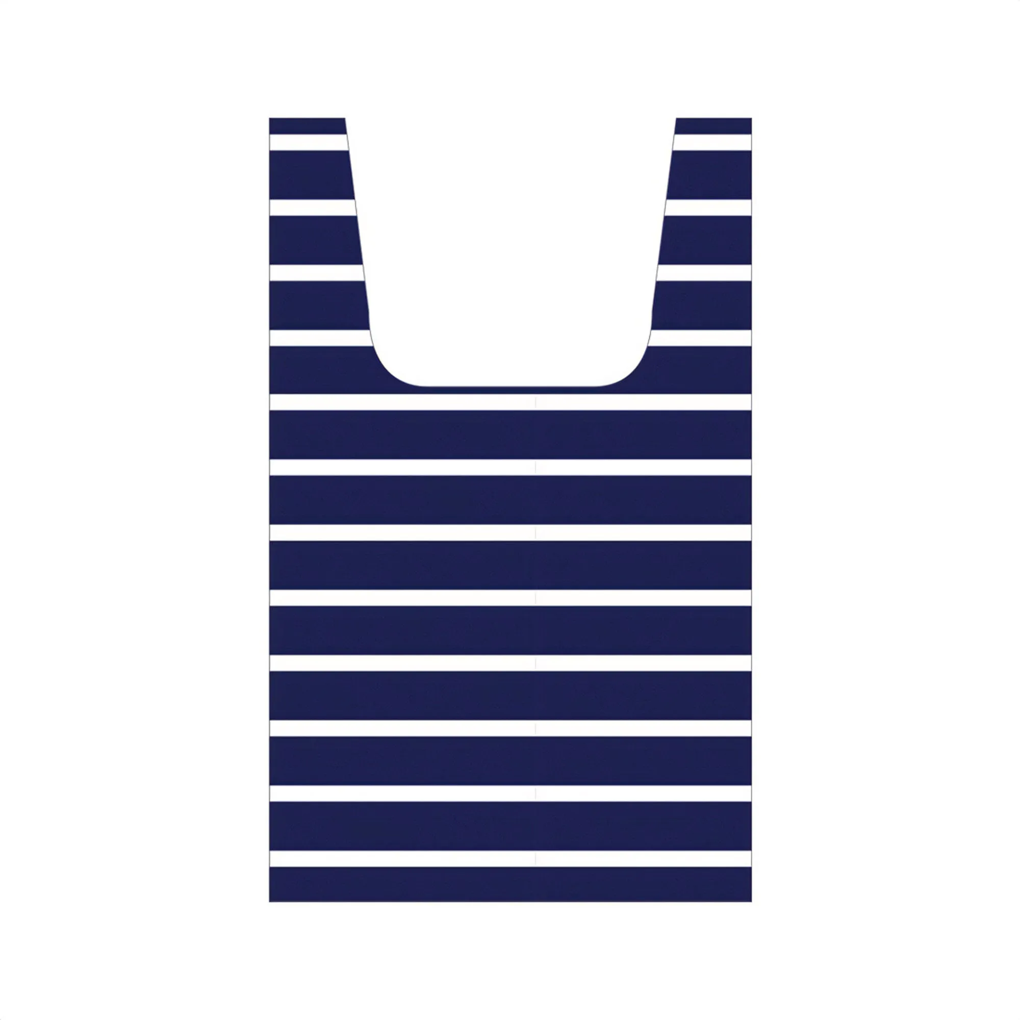 Navy & White Stripes Reusable Bag