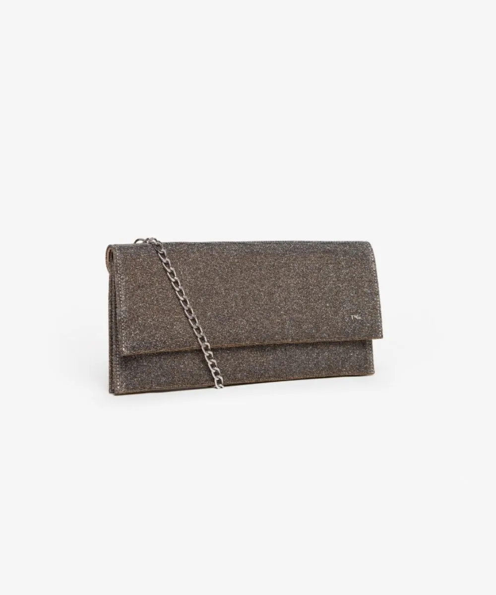 NERO GIARDINI SYNTHETIC CLUTCH BAG