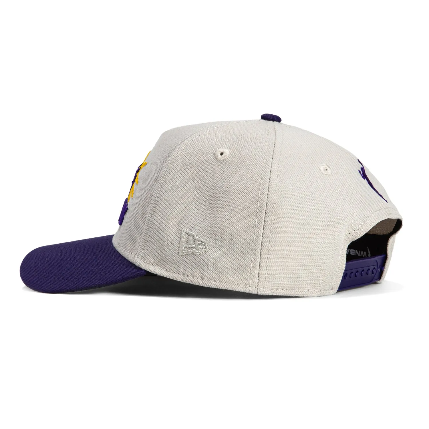 New Era 9Forty A-Frame Los Angeles Sparks Cameron Brink Patch Snapback Hat - Stone, Purple