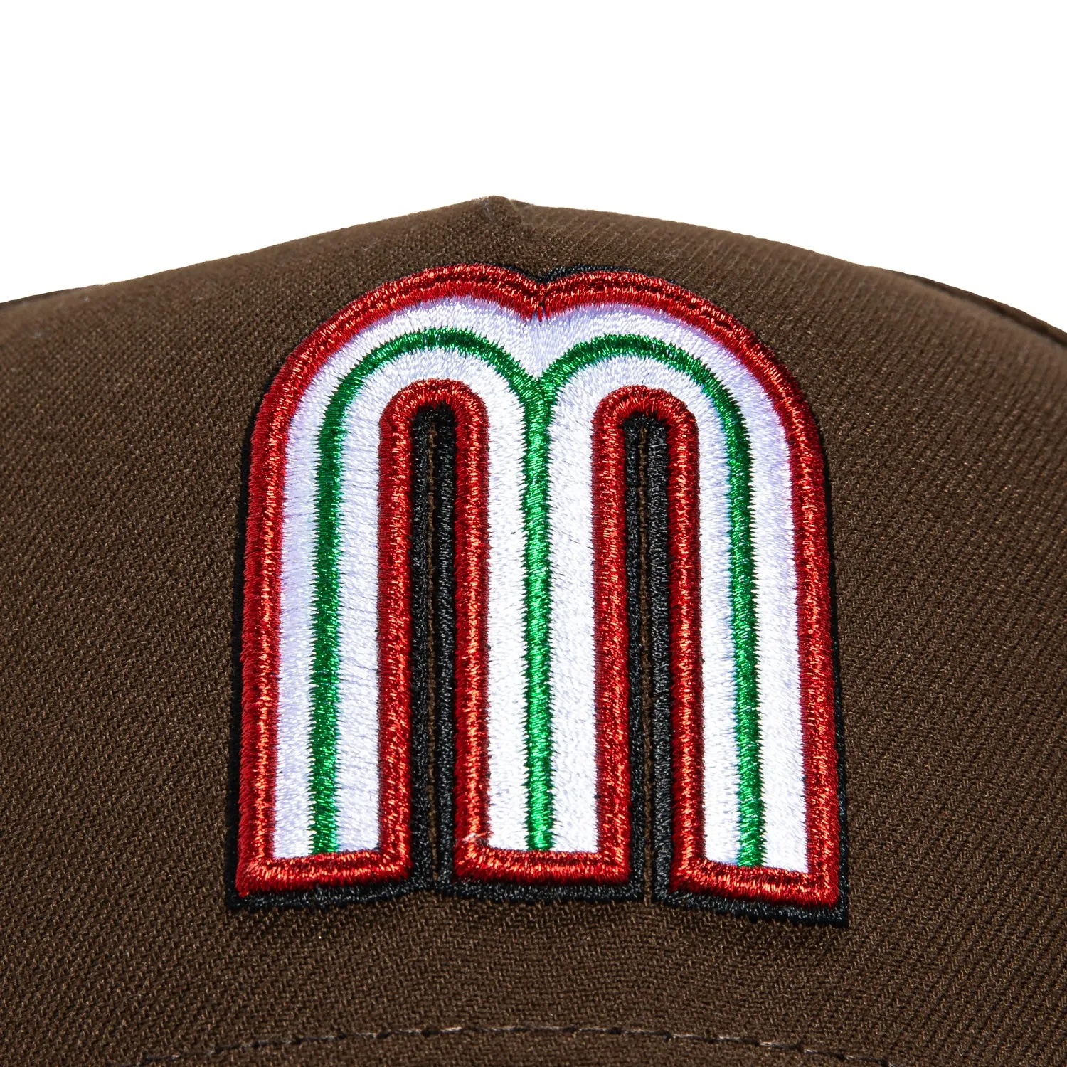 New Era 9Forty A-Frame Mexico World Baseball Classic Snapback Hat - Brown