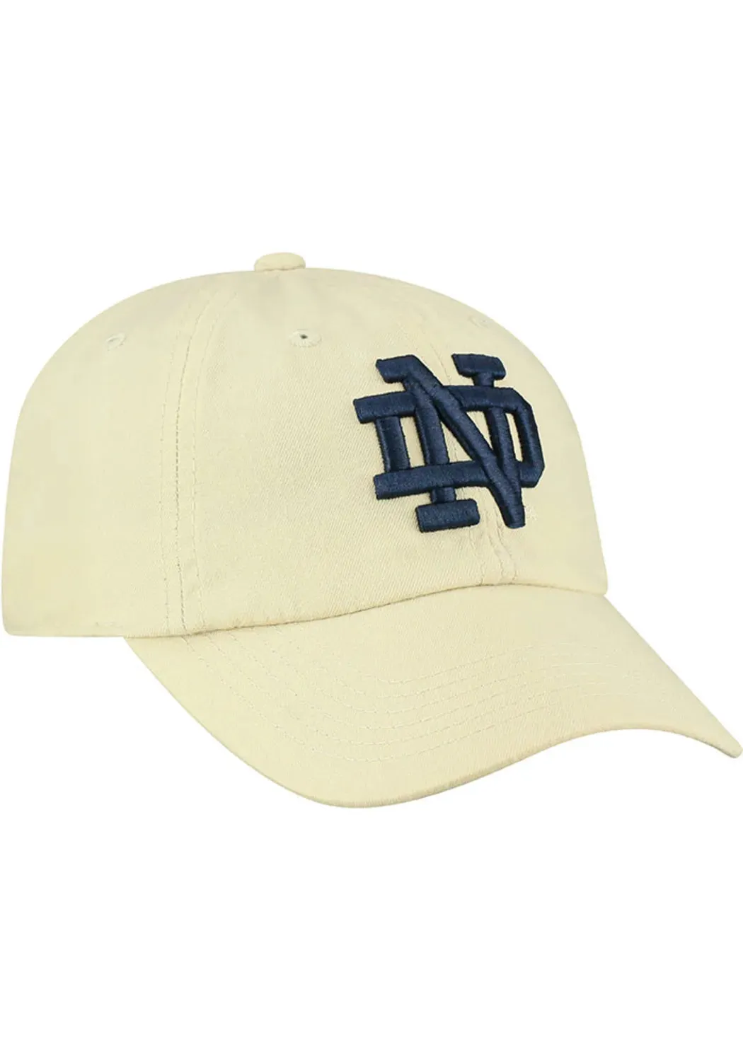 Notre Dame Fighting Irish Navy Staple Adjustable Top of the World Hat - Tan