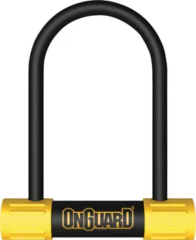 OnGuard BullDog Series U-Lock - 3.5 x 5.5", Keyed, Black/Yellow, Includes bracket