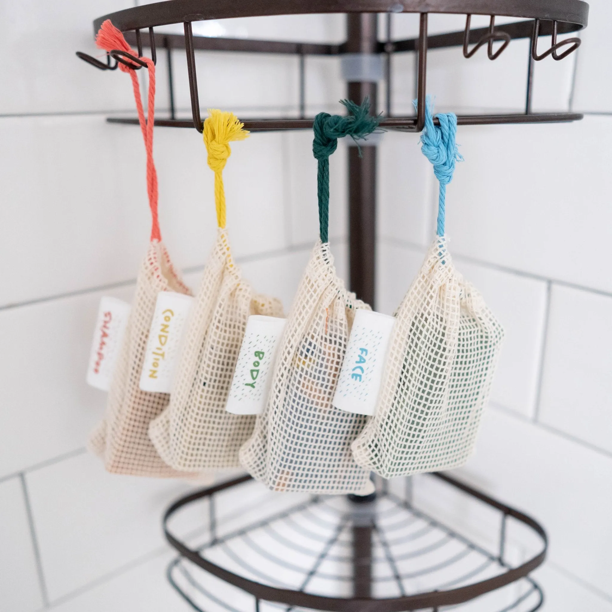 Organic Soap Saver Bags: Face, Body, Shampoo, Conditioner