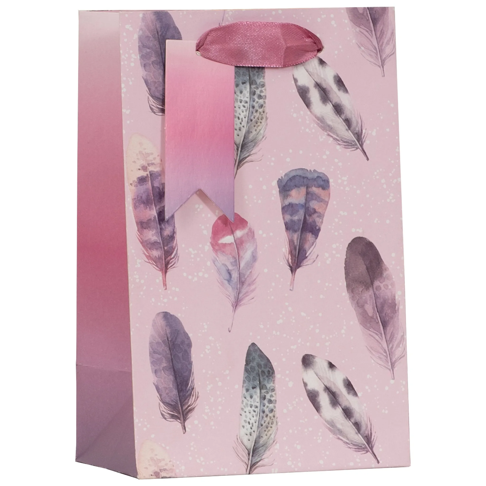 Partisan Pink Feather Gift Bag S/M