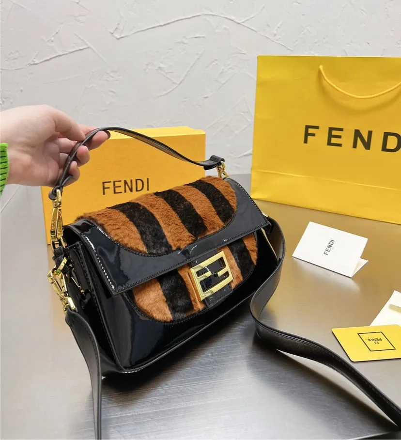 Patent leather Fendi handbag