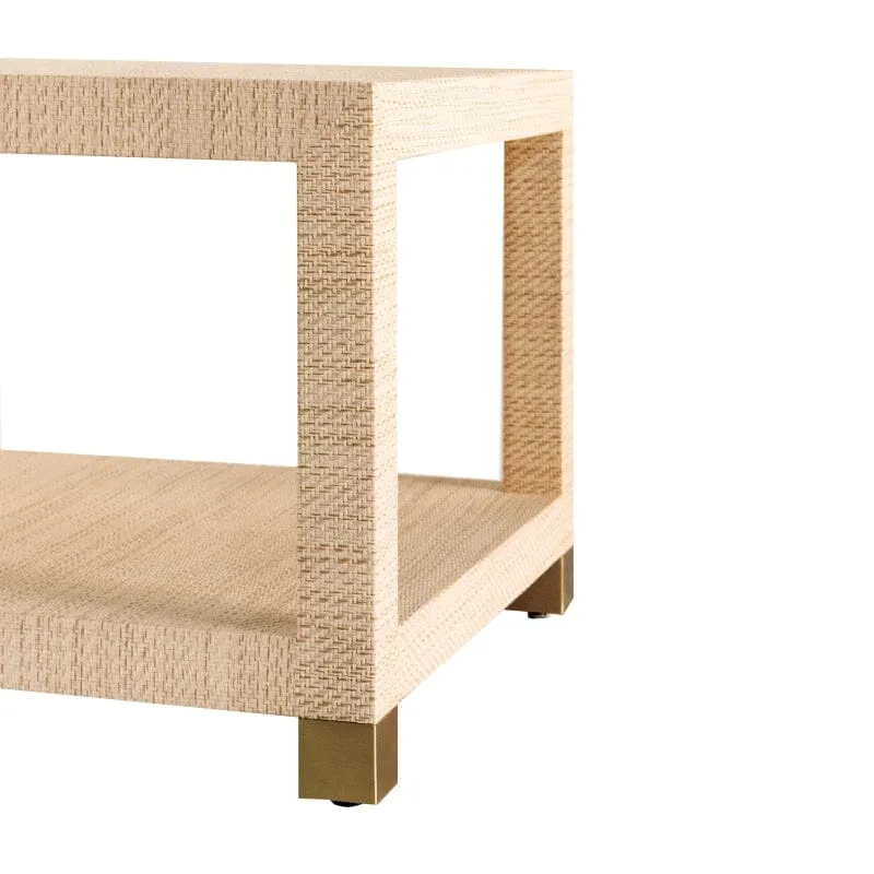 Patricia Natural Grasscloth Coffee Table by Worlds Away