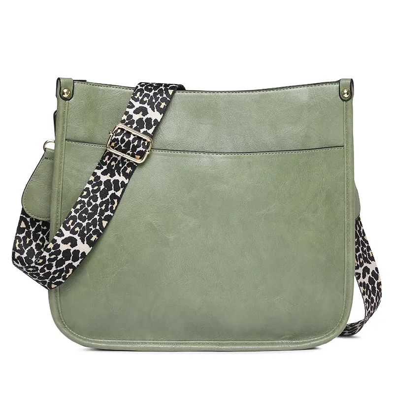 Paziye Leopard Strap Crossbody Bag