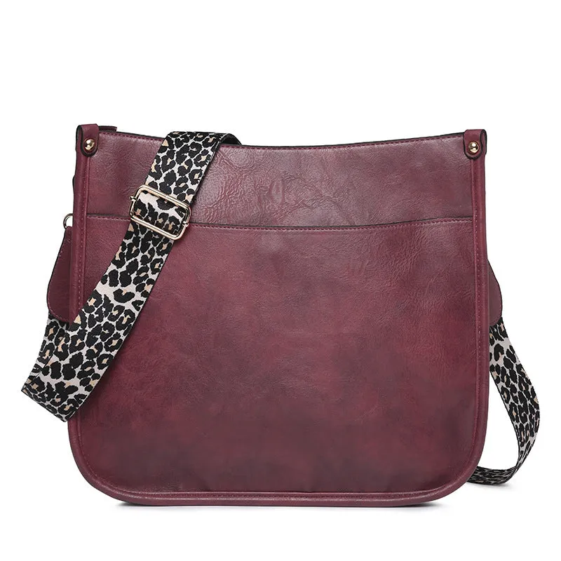 Paziye Leopard Strap Crossbody Bag