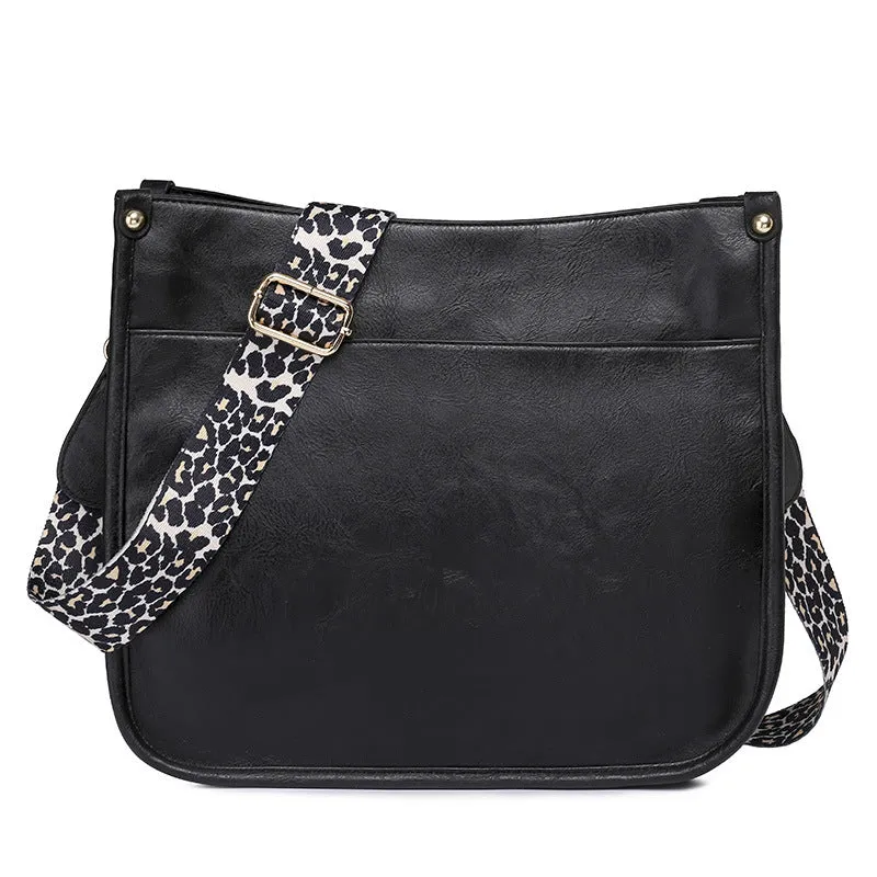 Paziye Leopard Strap Crossbody Bag