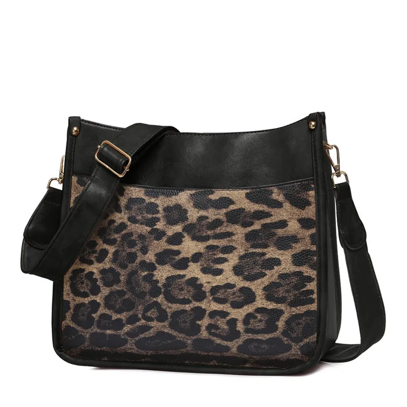 Paziye Leopard Strap Crossbody Bag