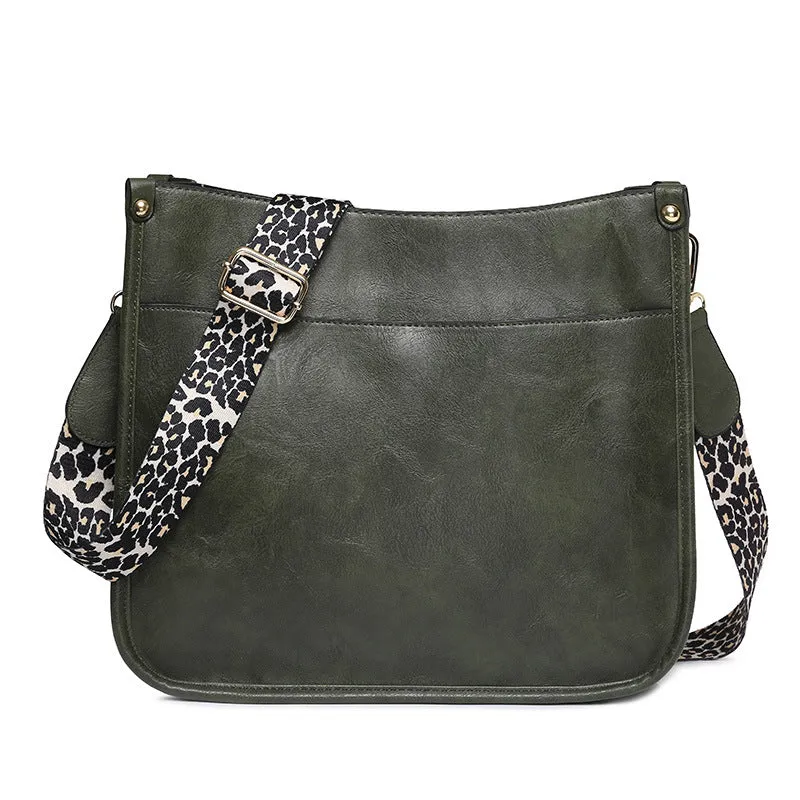 Paziye Leopard Strap Crossbody Bag