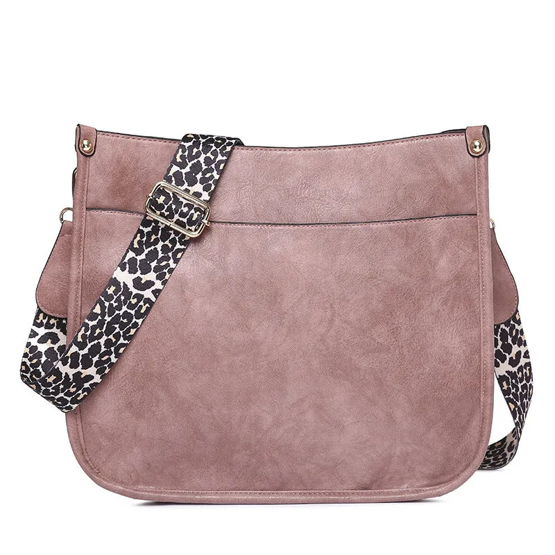 Paziye Leopard Strap Crossbody Bag