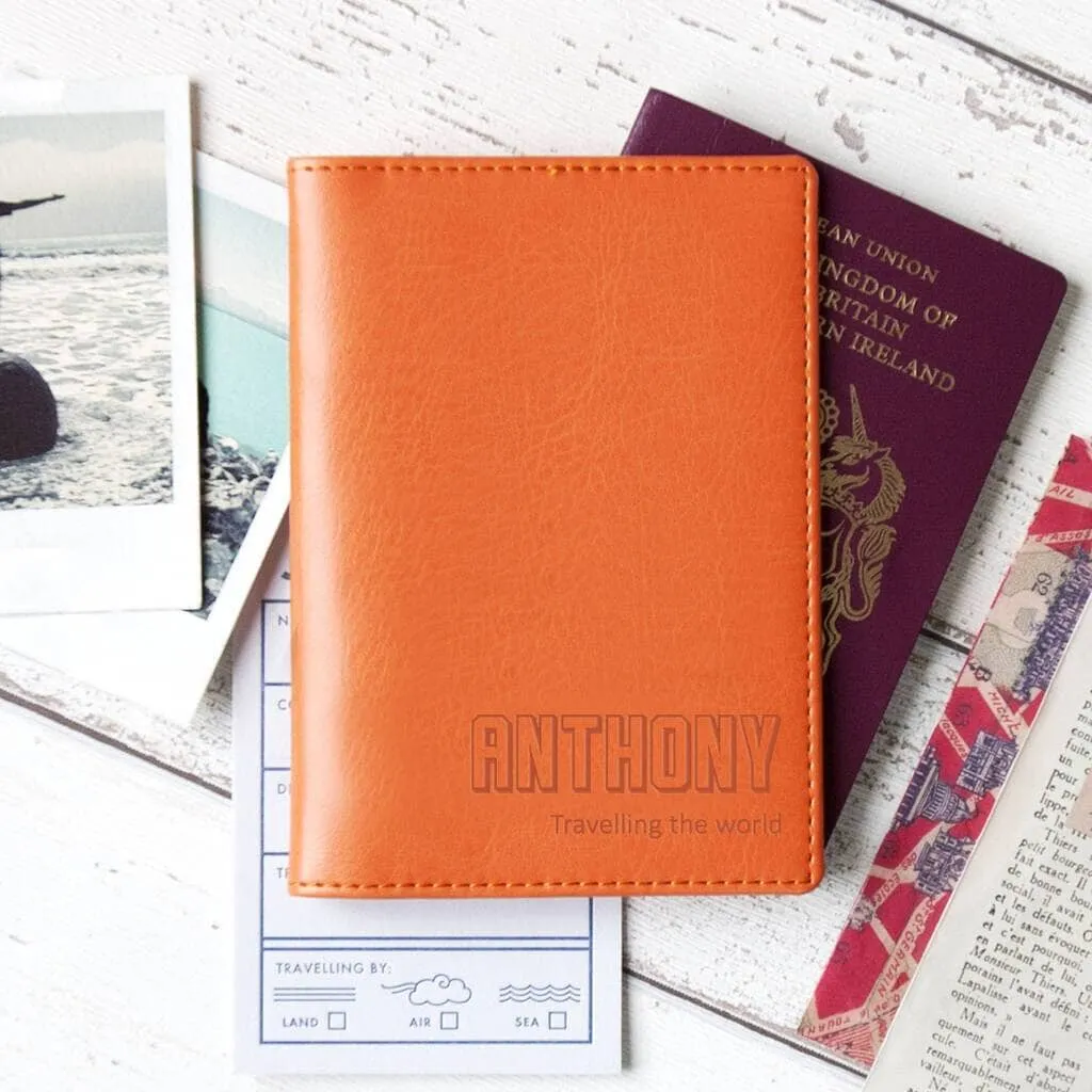 Personalised Adventure Passport Cover