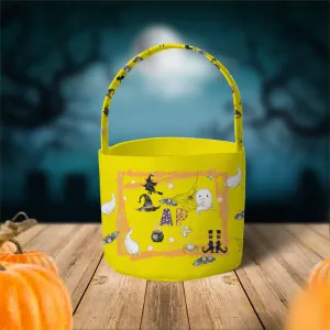 Personalised Fabric Basket Halloween