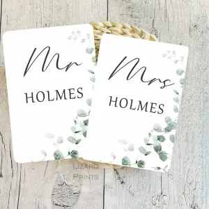 Personalised Mr & Mrs Wedding Passport Covers - Wedding Gift - Mr and Mrs Honeymoon gift, Getting Married, Husband Passport, Wife Passport