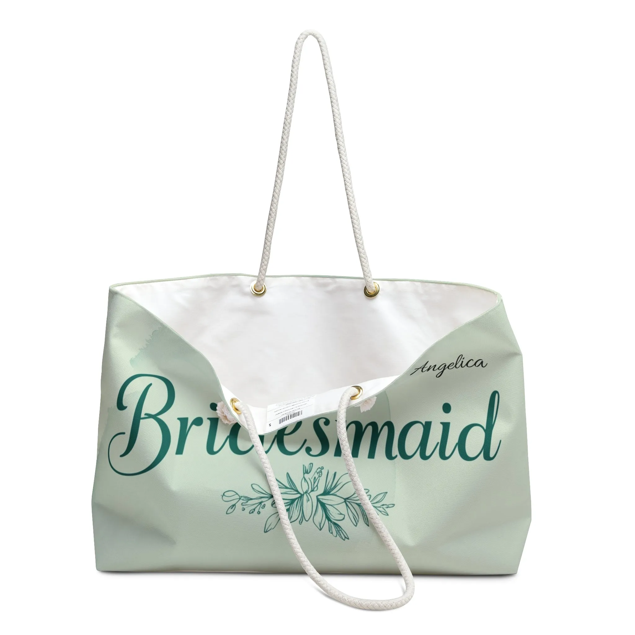 Personalized Bridesmaid Weekender Bag