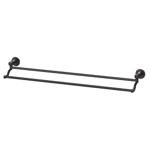 Phoenix Nostalgia Double Towel Rail 760mm - Antique Black