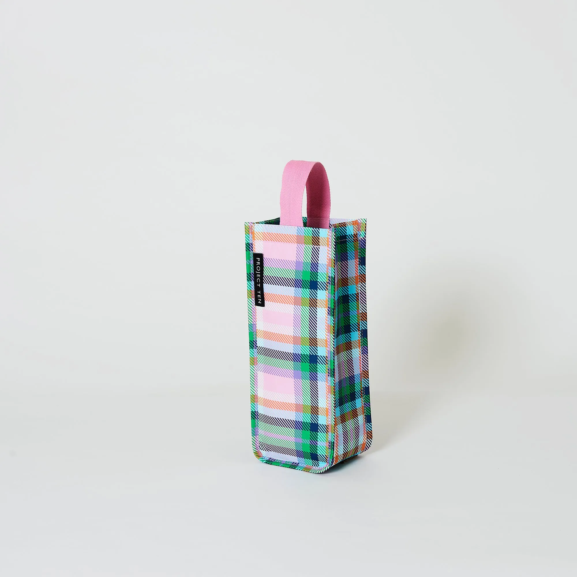 Plaid Wine Bag