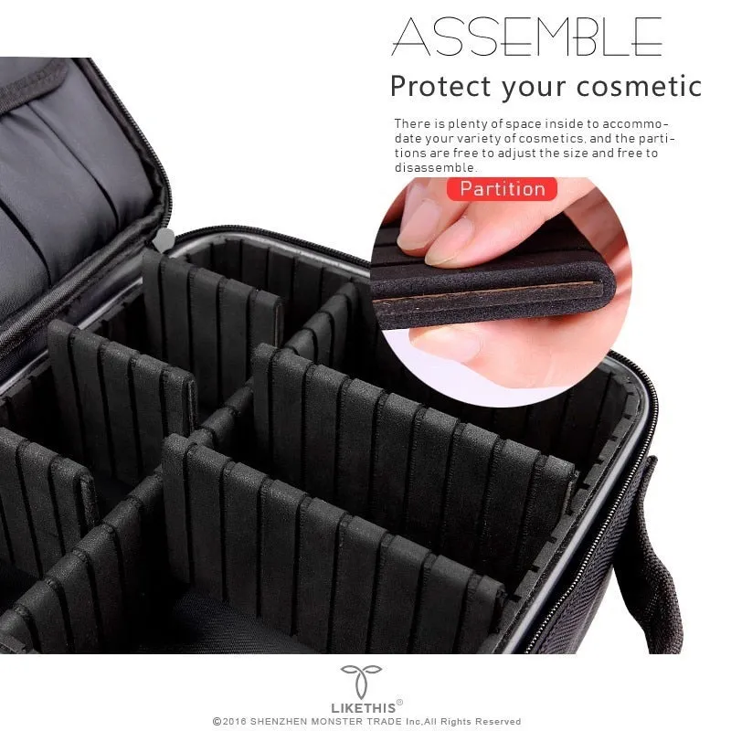 Professional Toiletry Cosmetic Bag Organizer