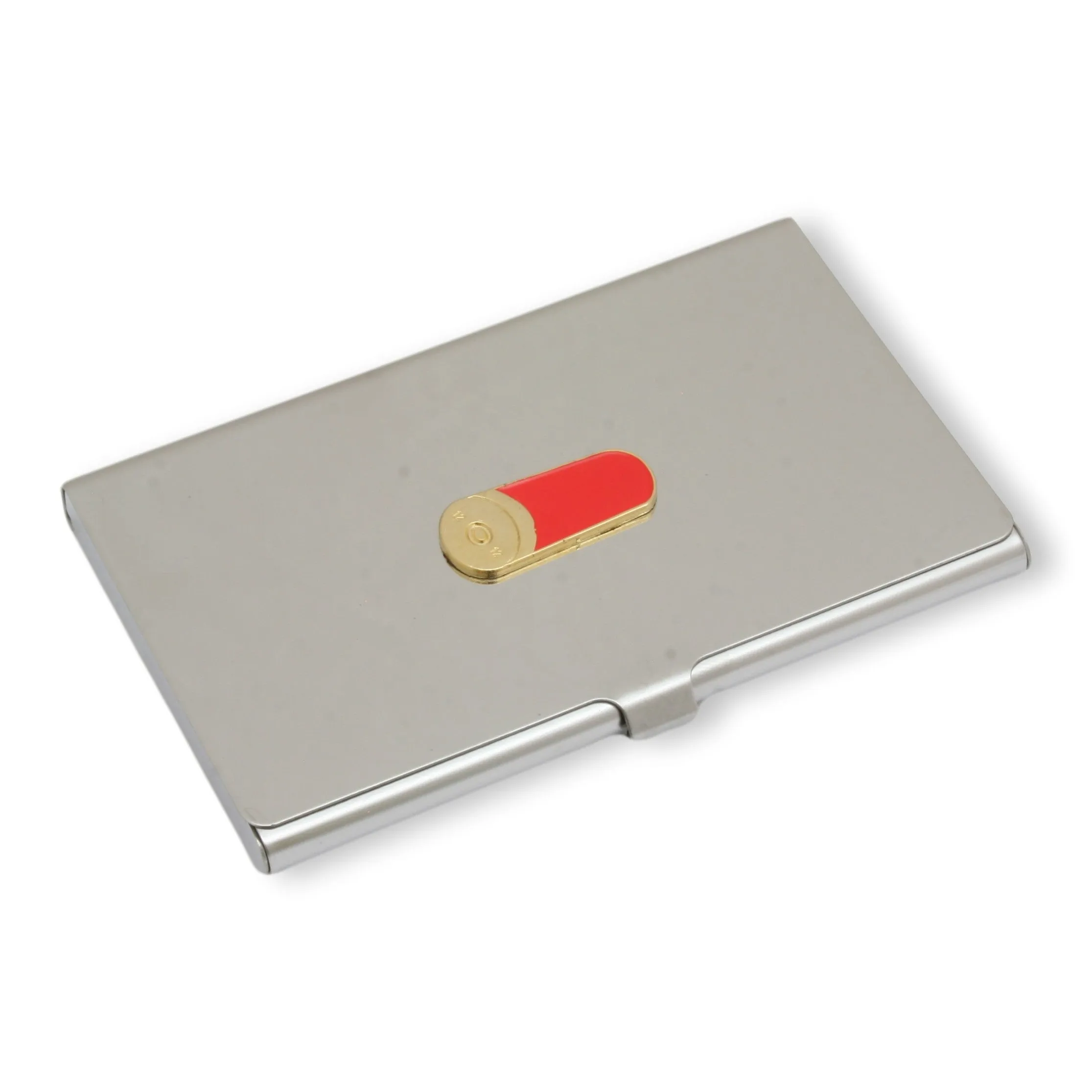 Red Cartridge Metal Business/Credit Card Holder