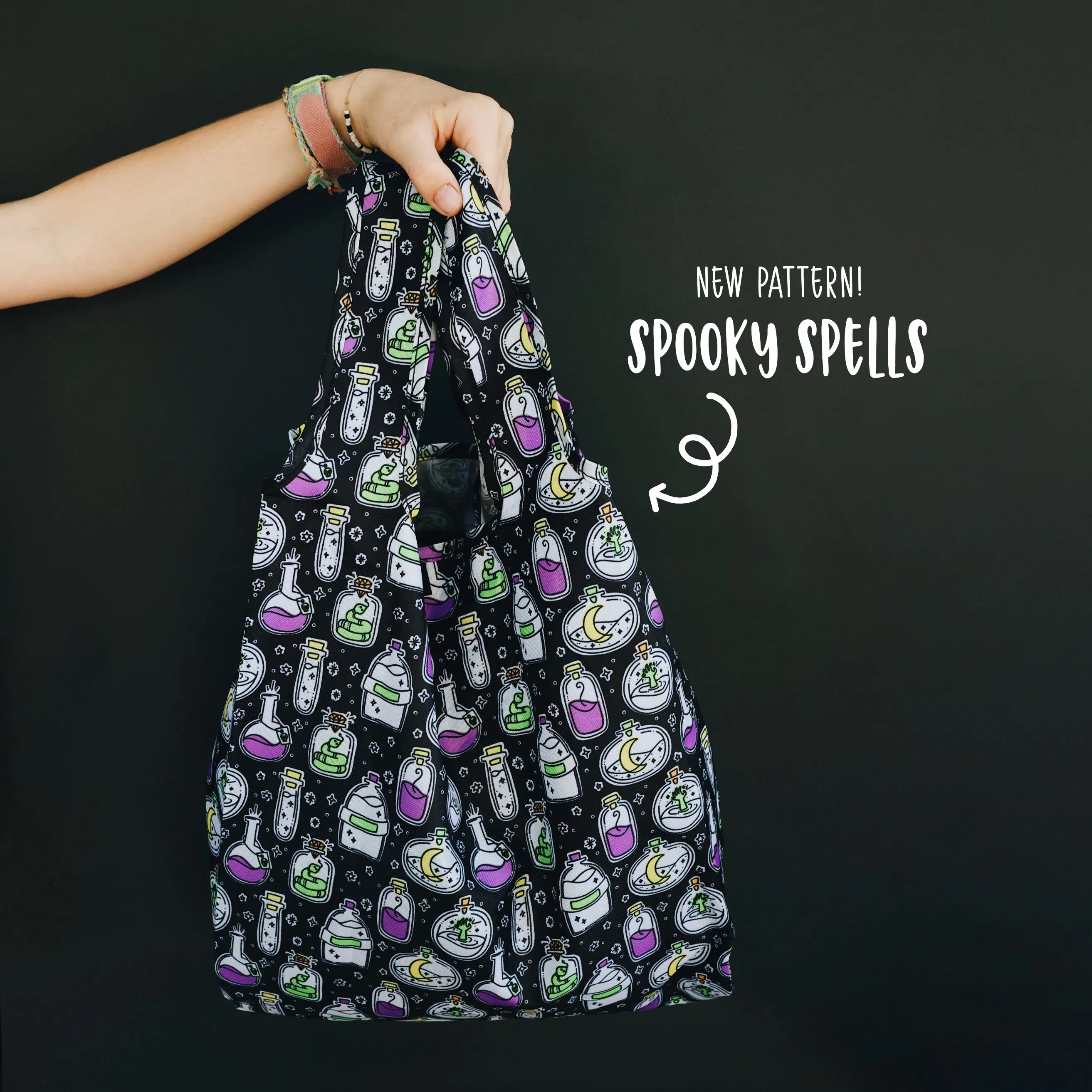 Reusable Trick Or Treat Bag Spooky Spells