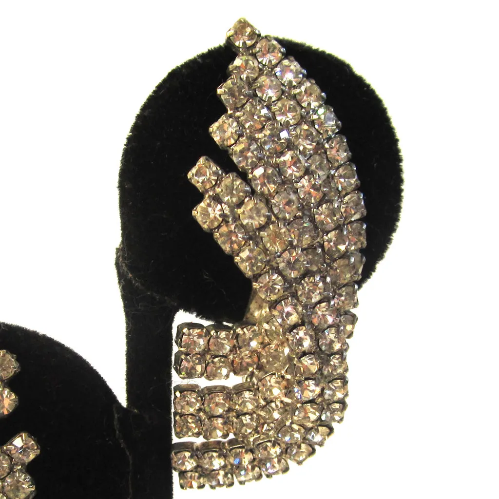 Rhinestone Sweep Earrings