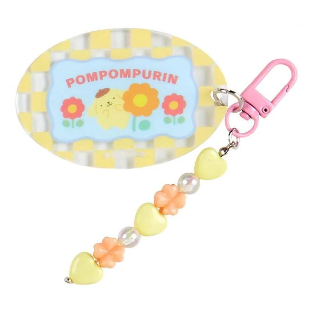 Sanrio Characters Secret Beaded Keychain :Pastel Check