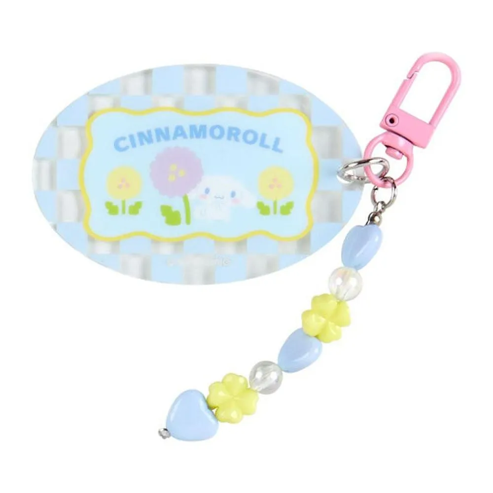 Sanrio Characters Secret Beaded Keychain :Pastel Check