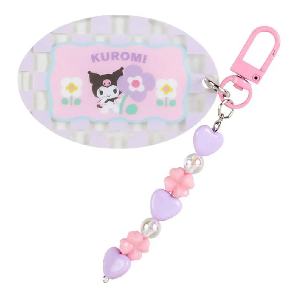 Sanrio Characters Secret Beaded Keychain :Pastel Check