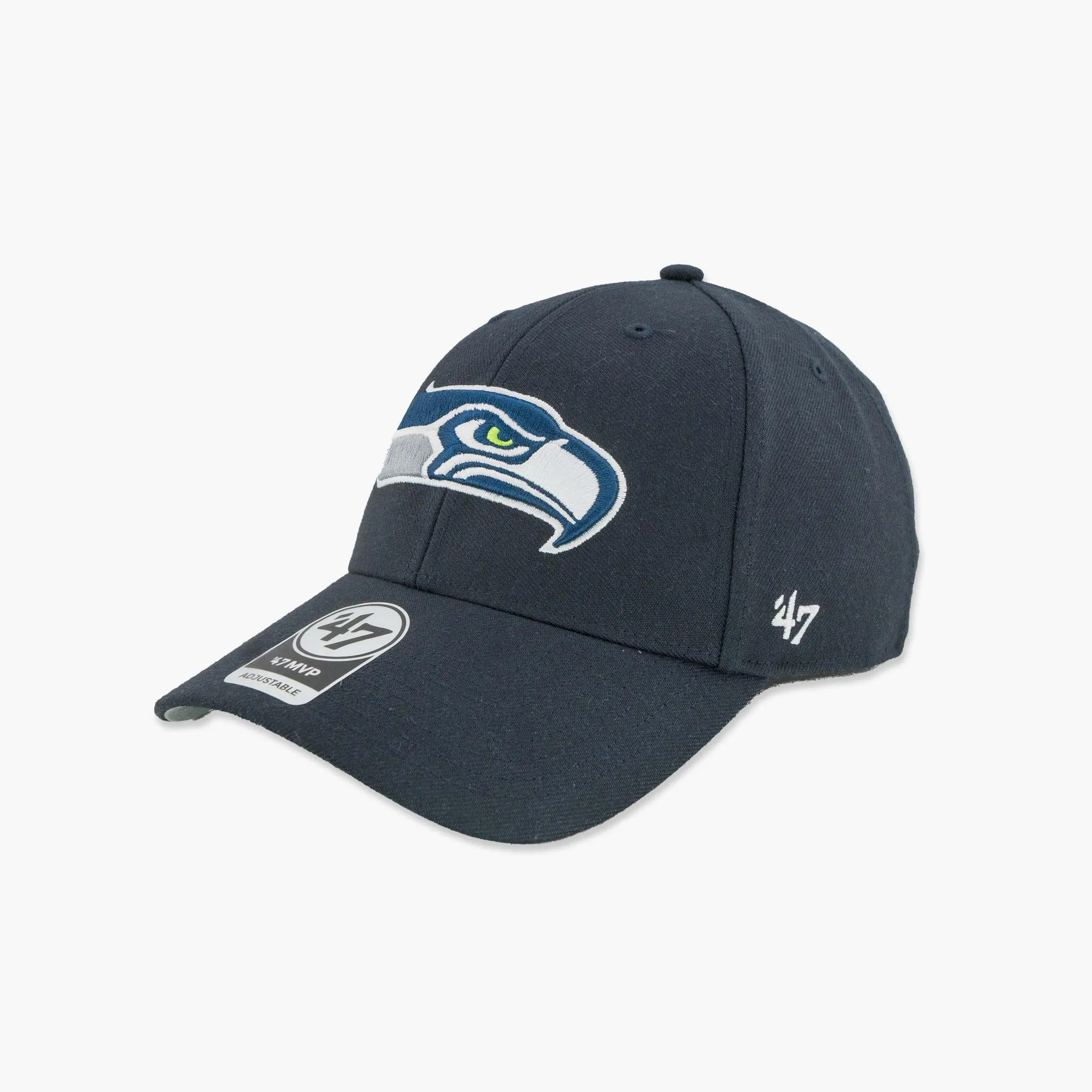 Seattle Seahawks Navy MVP Adjustable Hat