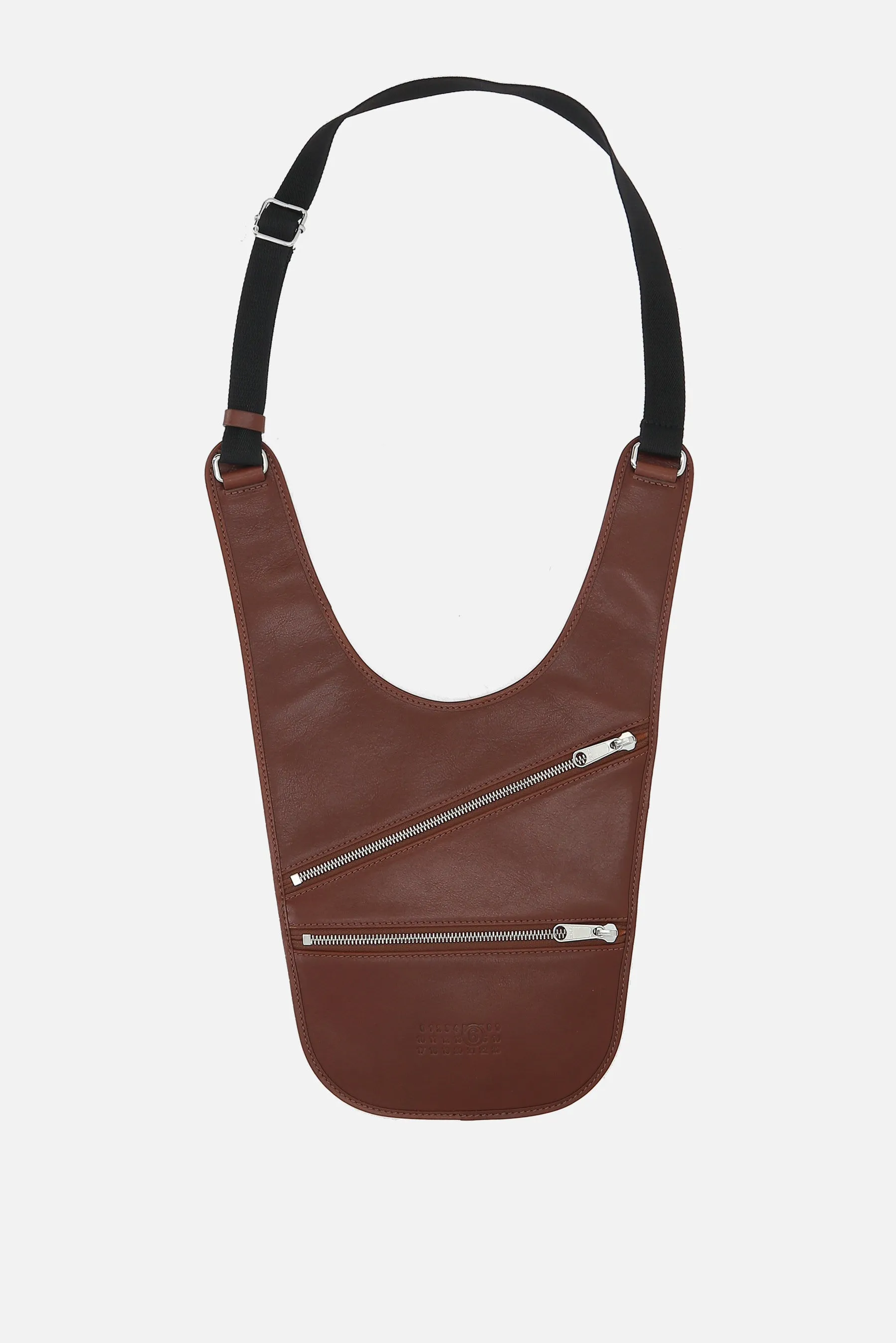 smooth leather saddle bag