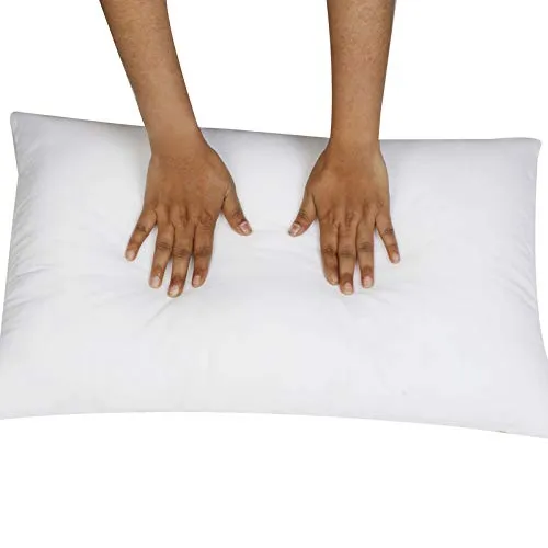 SONNASOFT Reliance Fibre Filled Pillow Set, 17x27 Inch, Antique White, 2 Piece