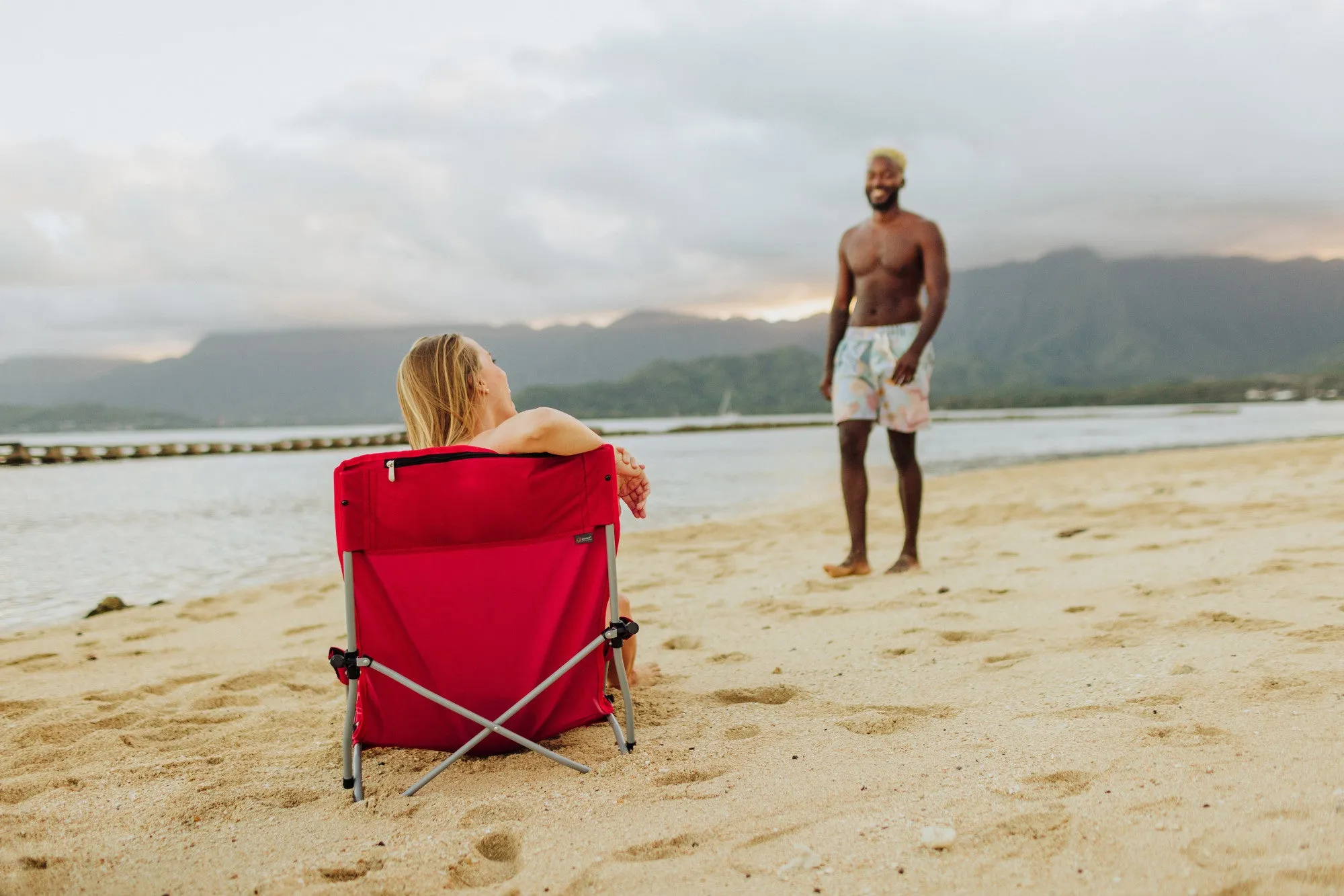 Stanford Cardinal - Tranquility Beach Chair with Carry Bag