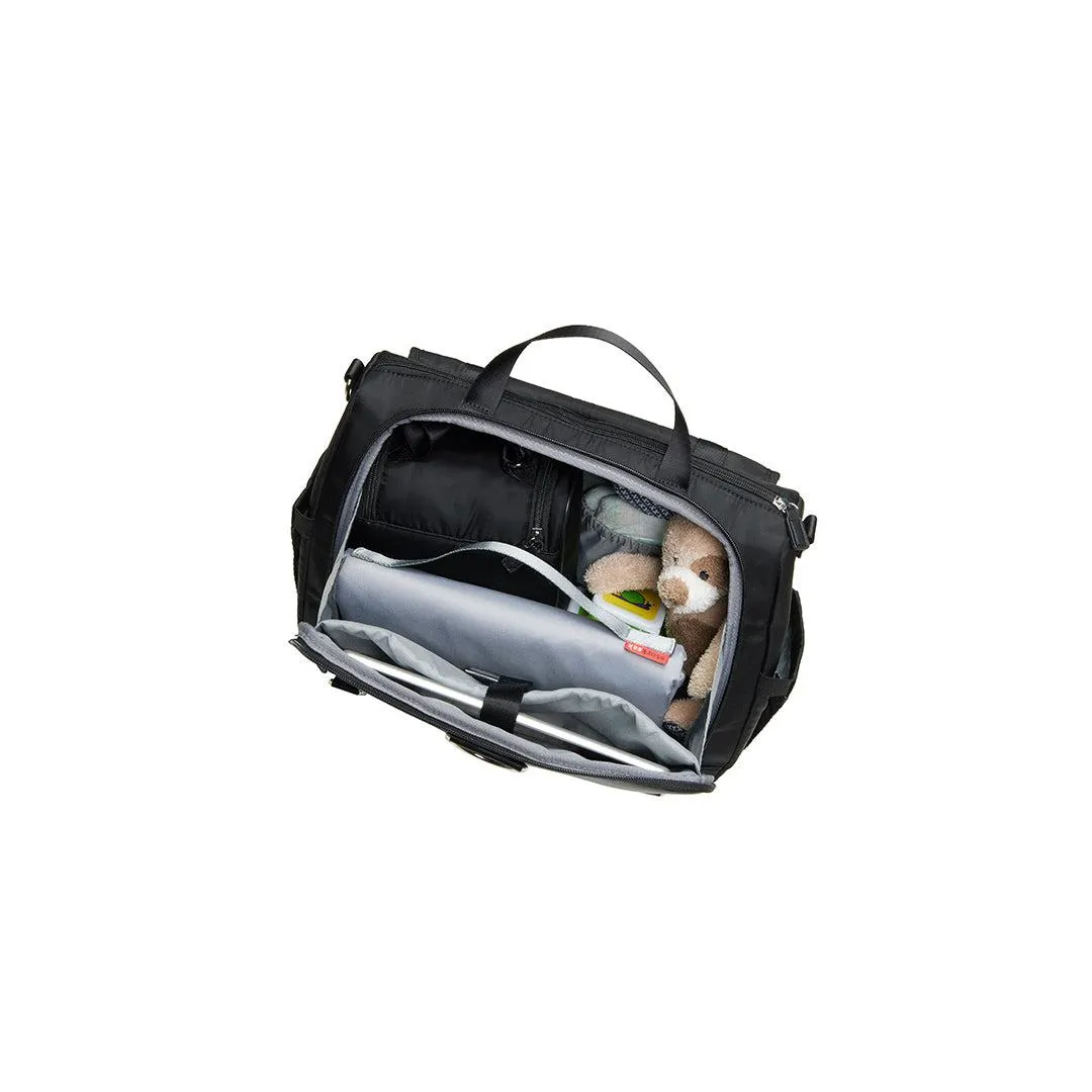 Storksak Blake Messenger Bag - Black