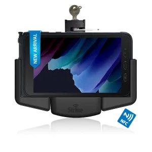 Strike Alpha in-car Cradle for Samsung Galaxy Tab Active3 Power and Data Lockable with NFC Extender