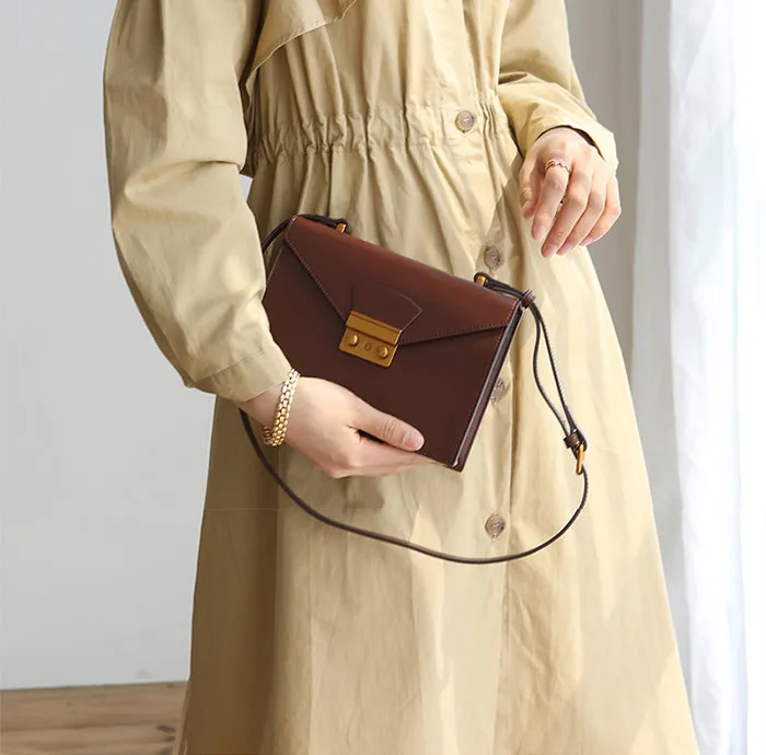 Stylish Womens Brown Over The Shoulder Purse Small Crossbody Bags For Women