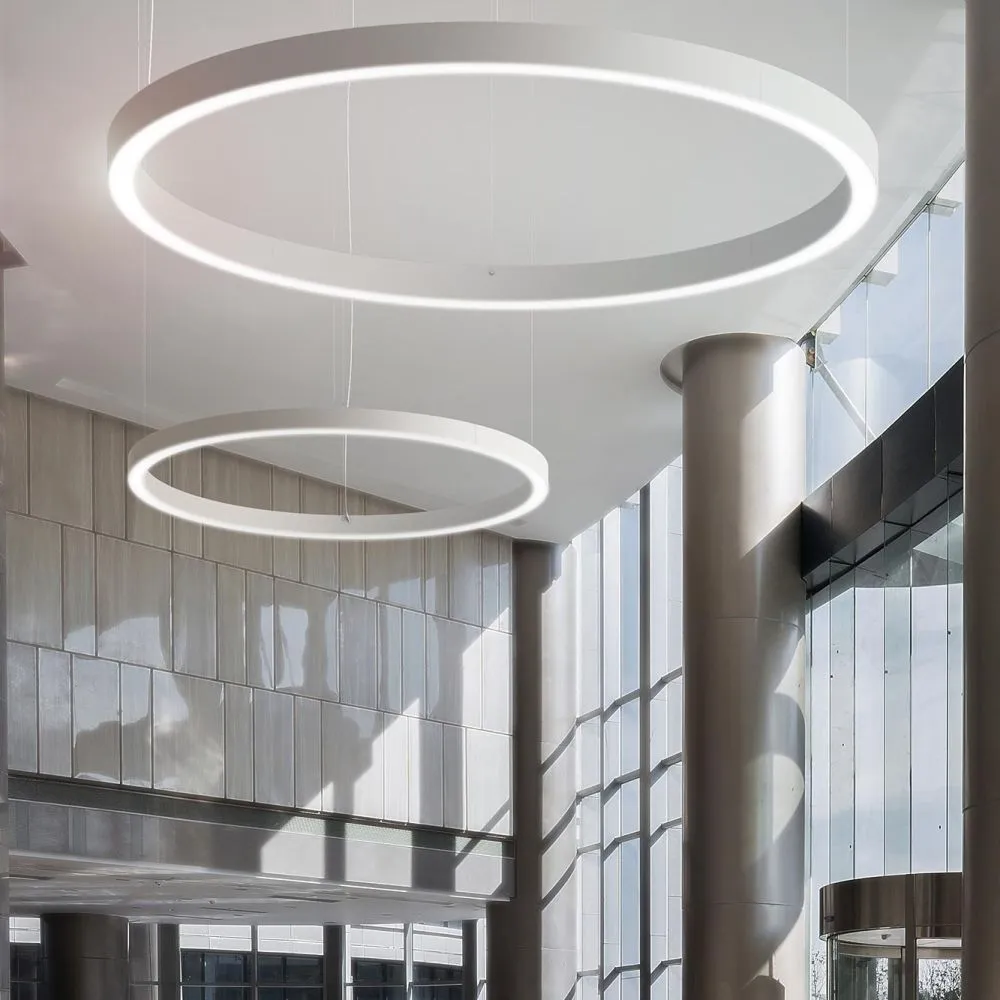 Suspended Circular Aluminium Modern Pendant