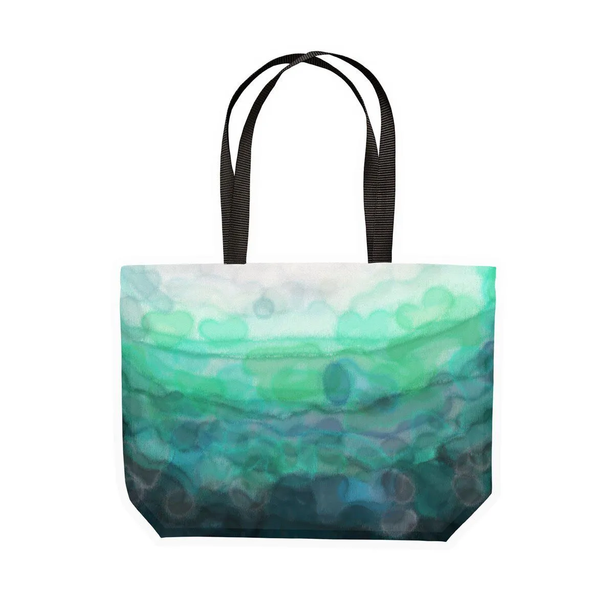 Teal 'Serenity' Canvas Tote Bag