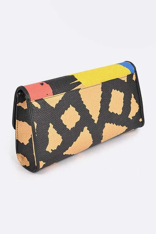 TEEK - Artsy Printed Wristlet Clutch